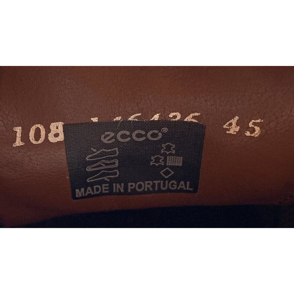 ECCO Brown Leather Cap Toe Lace Up Oxfords Dress Shoes Men's Size 10 B/ EU Sz 44 - Picture 11 of 11